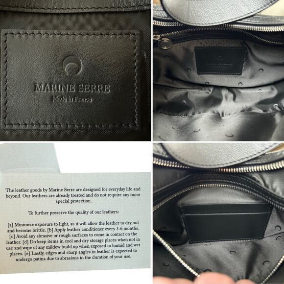 MARINE‎ SERRE Stud Eclipse Crescent Moon Shoulder bag - Picture 8 of 14